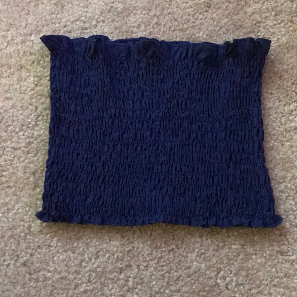 navy blue tube top